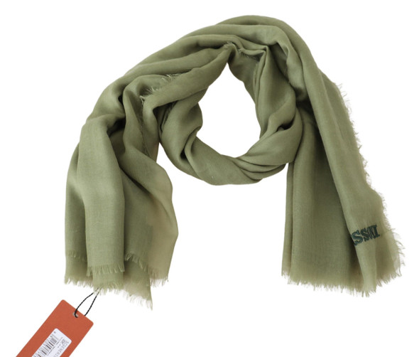 Green Cashmere Unisex Neck Wrap Scarf Green Cashmere Unisex Neck Wrap Scarf