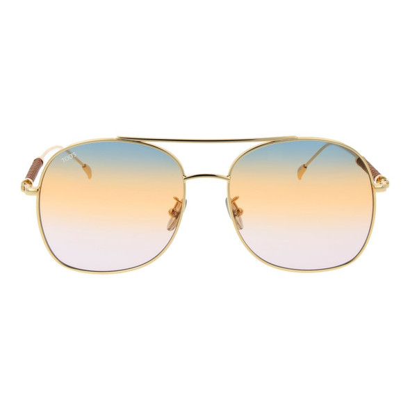 Tod's Gold Women Sunglasses Tod's Gold Women Sunglasses