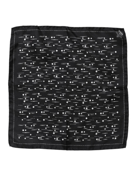 Black White Printed Square Men Foulard Scarf MS7226 Black White Printed Square Men Foulard Scarf MS7226