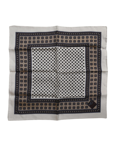 Multicolor Patterned Square Men Foulard Scarf Multicolor Patterned Square Men Foulard Scarf