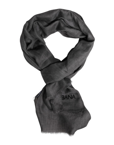 Gray Logo Print Neck Warmer Wrap Shawl Scarf Gray Logo Print Neck Warmer Wrap Shawl Scarf