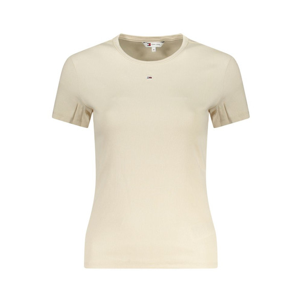 Tommy Hilfiger Beige Cotton Tops & T-Shirt Tommy Hilfiger Beige Cotton Tops & T-Shirt