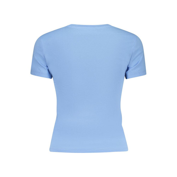 Tommy Hilfiger Blue Cotton Tops & T-Shirt Tommy Hilfiger Blue Cotton Tops & T-Shirt