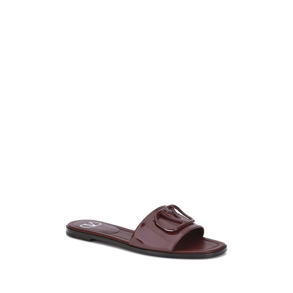 Patent leathe VLogo slide Sandals Patent leathe VLogo slide Sandals