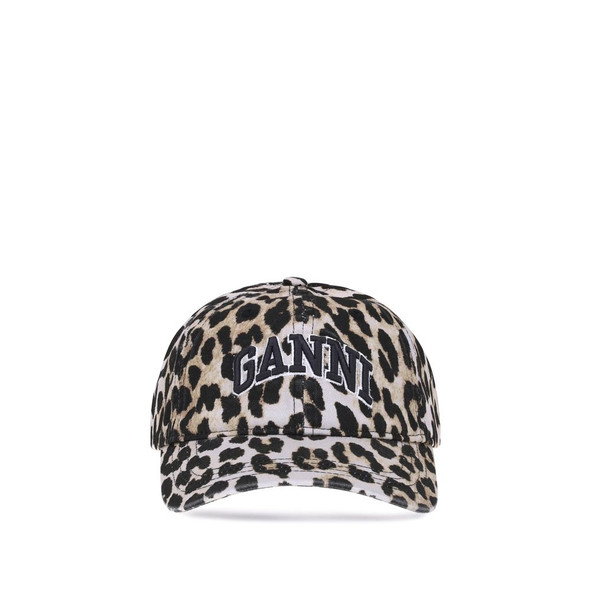 Ganni Leopard Baseball Hat Ganni Leopard Baseball Hat