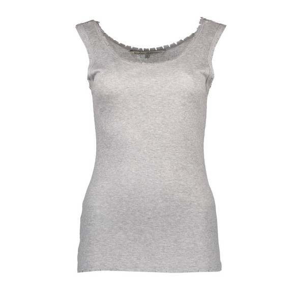 Gray Viscose Women Top Gray Viscose Women Top