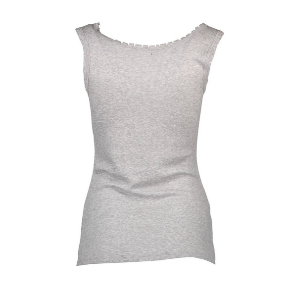 Gray Viscose Women Top Gray Viscose Women Top