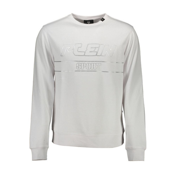 Plein Sport White Cotton Men Sweater PL-9587 Plein Sport White Cotton Men Sweater PL-9587