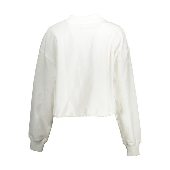 Calvin Klein White Cotton Women Sweater CA-10920 Calvin Klein White Cotton Women Sweater CA-10920