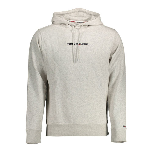 Tommy Hilfiger Gray Cotton Men Sweater TO-14629 Tommy Hilfiger Gray Cotton Men Sweater TO-14629