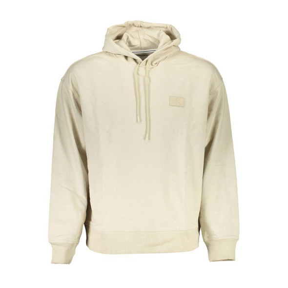 Calvin Klein Beige Cotton Men Sweater CA-16527 Calvin Klein Beige Cotton Men Sweater CA-16527
