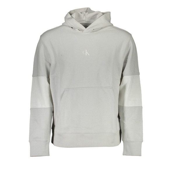 Calvin Klein Gray Cotton Men Sweater CA-16728 Calvin Klein Gray Cotton Men Sweater CA-16728