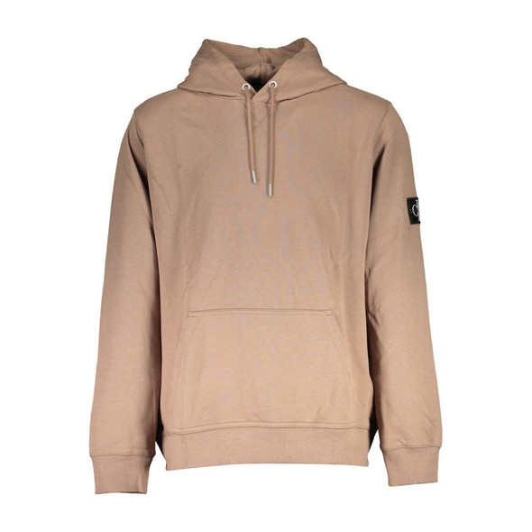 Calvin Klein Brown Cotton Men Sweater CA-17457 Calvin Klein Brown Cotton Men Sweater CA-17457
