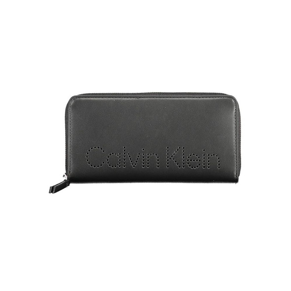 Calvin Klein Black Polyethylene Wallet CA-12426 Calvin Klein Black Polyethylene Wallet CA-12426