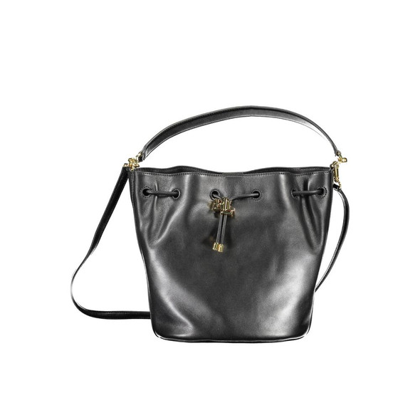 Ralph Lauren Black Leather Handbag RA-13187 Ralph Lauren Black Leather Handbag RA-13187