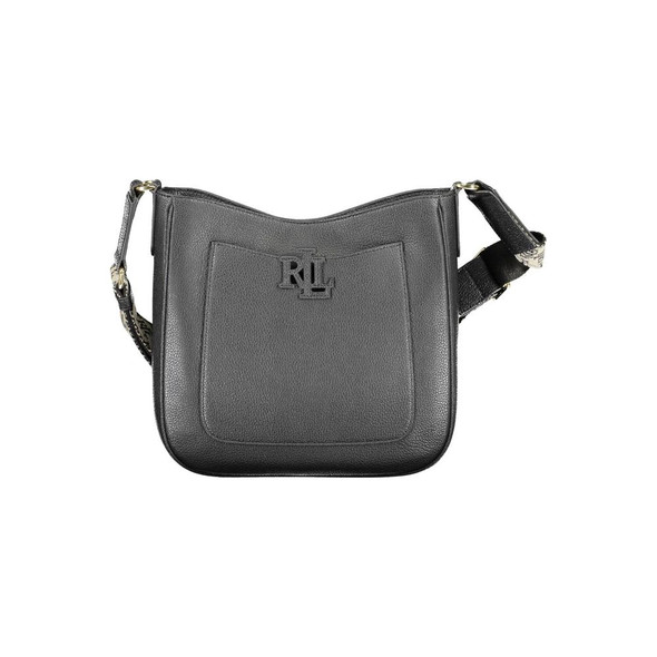 Ralph Lauren Black Leather Handbag RA-13192 Ralph Lauren Black Leather Handbag RA-13192