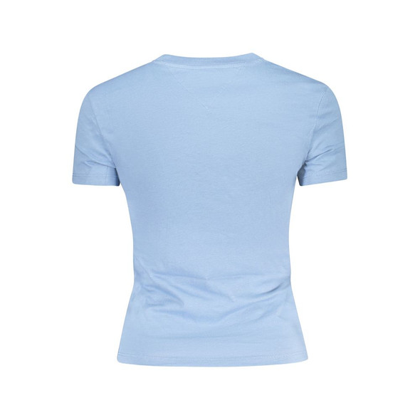 Tommy Hilfiger Blue Cotton Tops & T-Shirt TO-38444 Tommy Hilfiger Blue Cotton Tops & T-Shirt TO-38444