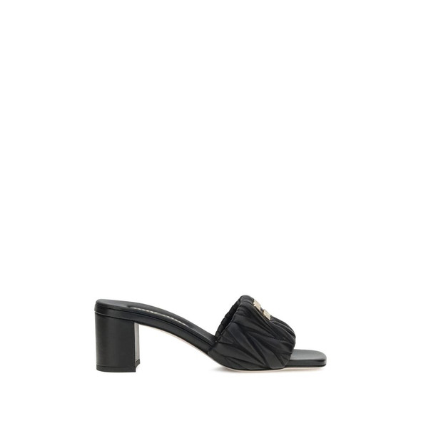Miu Miu Logoed Sandals Miu Miu Logoed Sandals