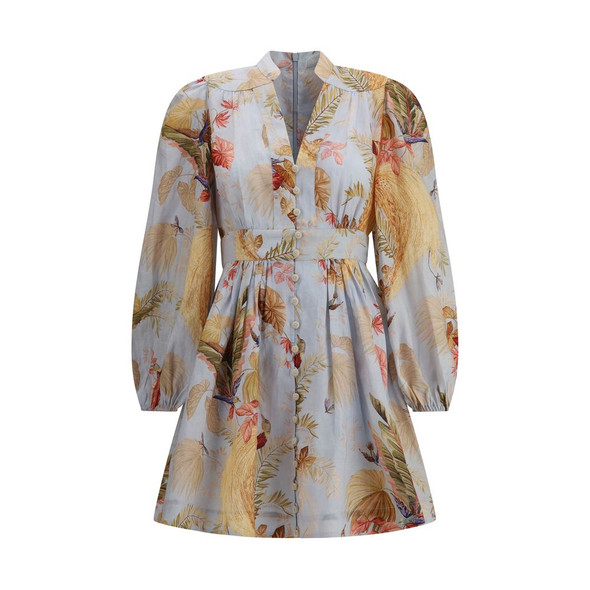 Zimmermann Ascension Plunge Mini Dress Zimmermann Ascension Plunge Mini Dress