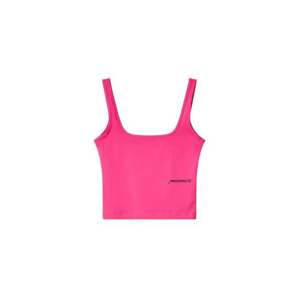 Hinnominate Fuchsia Cotton Tops & T-Shirt Hinnominate Fuchsia Cotton Tops & T-Shirt