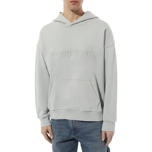 Hinnominate Gray Cotton Sweater HI-15590 Hinnominate Gray Cotton Sweater HI-15590
