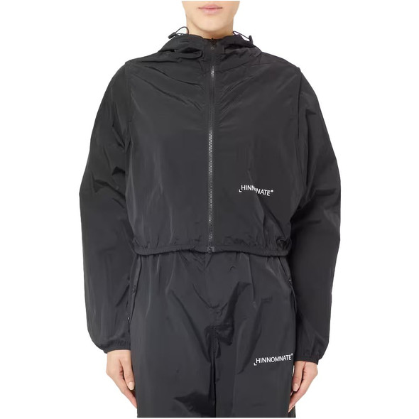 Hinnominate Black Nylon Jackets & Coat Hinnominate Black Nylon Jackets & Coat