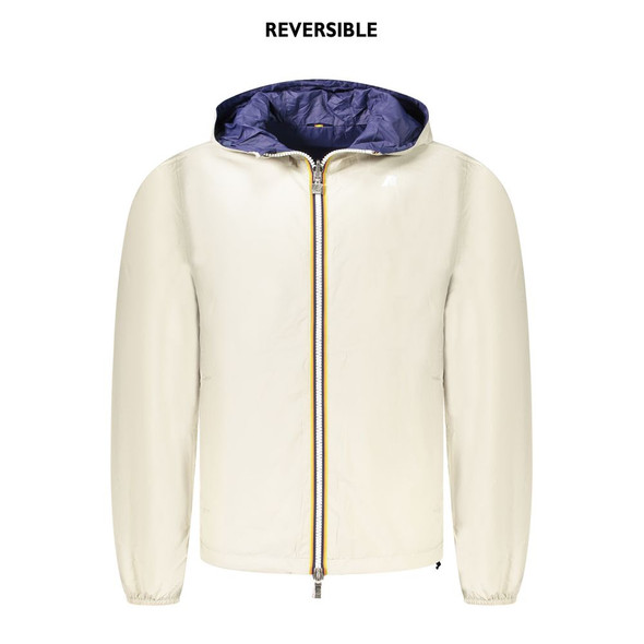 Beige Nylon Men Jacket KW-38790 Beige Nylon Men Jacket KW-38790
