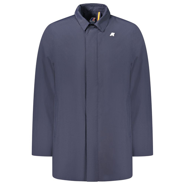 K-WAY Blue Polyamide Men Jacket KW-38794 K-WAY Blue Polyamide Men Jacket KW-38794