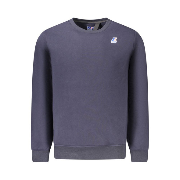 K-WAY Blue Cotton Men Sweater K-WAY Blue Cotton Men Sweater