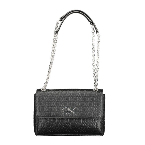 Calvin Klein Black Polyester Handbag CA-17550 Calvin Klein Black Polyester Handbag CA-17550