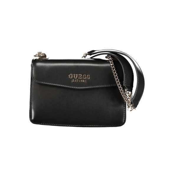Guess Jeans Black Polyethylene Handbag GU-32202 Guess Jeans Black Polyethylene Handbag GU-32202