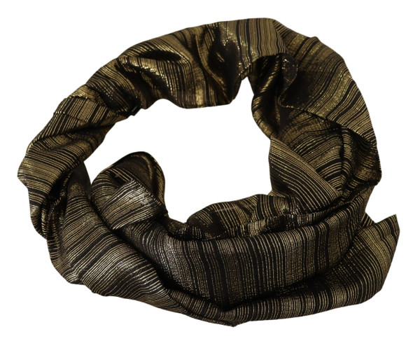 Metallic Gold Silk Stretch Shawl Wrap Scarf Metallic Gold Silk Stretch Shawl Wrap Scarf