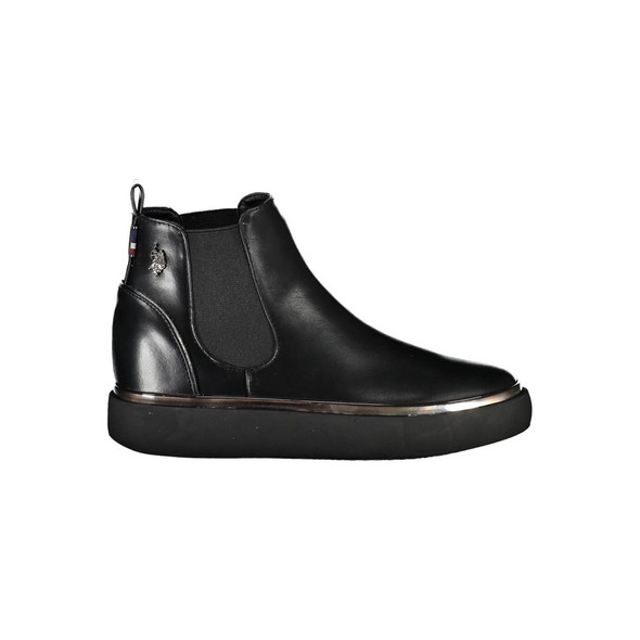 Black Polyester Boot US-20384 Black Polyester Boot US-20384