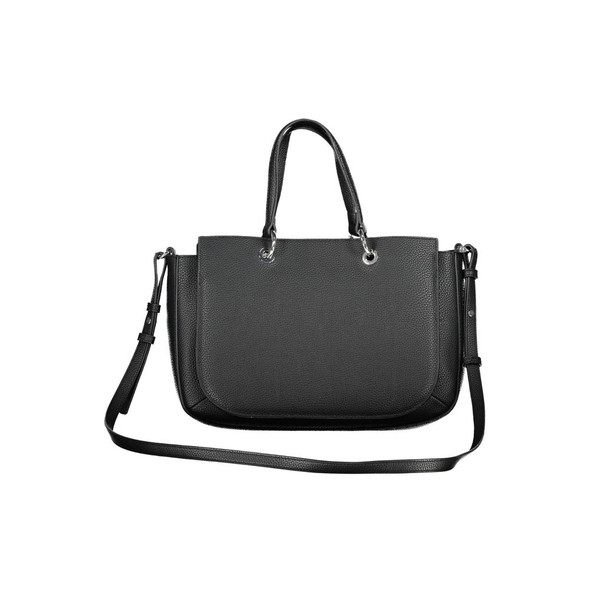 Tommy Hilfiger Black Polyethylene Handbag TO-20442 Tommy Hilfiger Black Polyethylene Handbag TO-20442