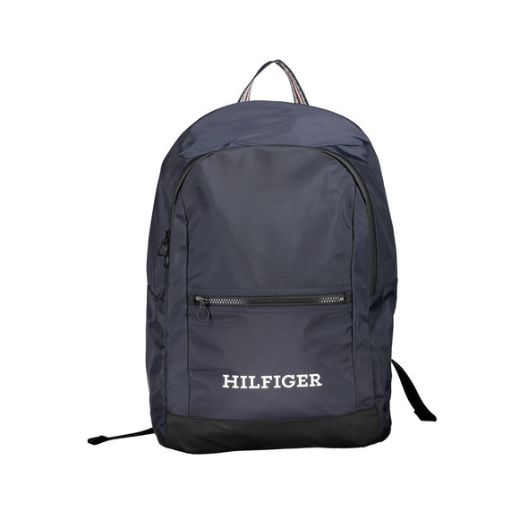 Tommy Hilfiger Blue Polyester Backpack TO-22444 Tommy Hilfiger Blue Polyester Backpack TO-22444
