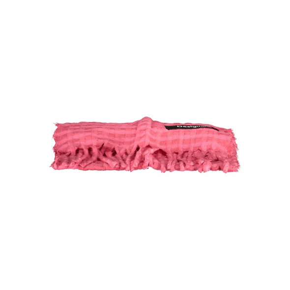 Desigual Pink Polyester Scarf Desigual Pink Polyester Scarf
