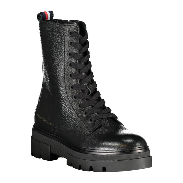Tommy Hilfiger Black Polyester Boot Tommy Hilfiger Black Polyester Boot