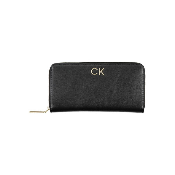 Calvin Klein Black Polyester Wallet CA-26195 Calvin Klein Black Polyester Wallet CA-26195