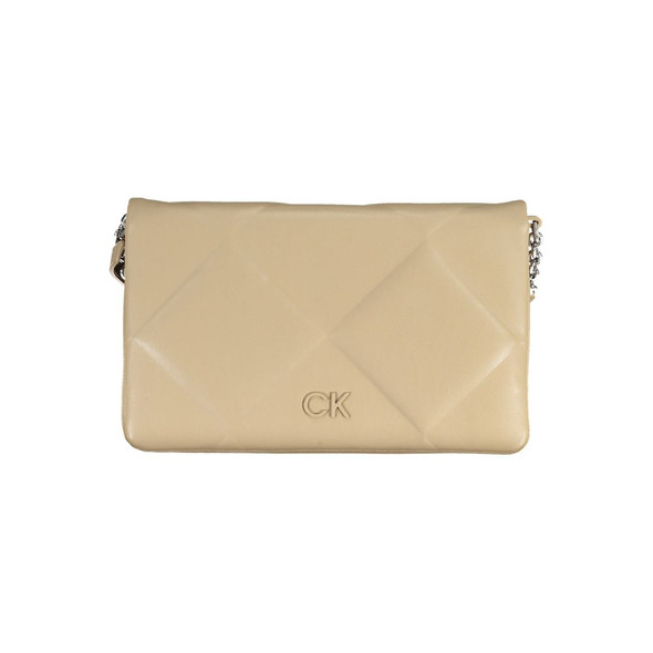 Calvin Klein Beige Polyester Handbag CA-26330 Calvin Klein Beige Polyester Handbag CA-26330