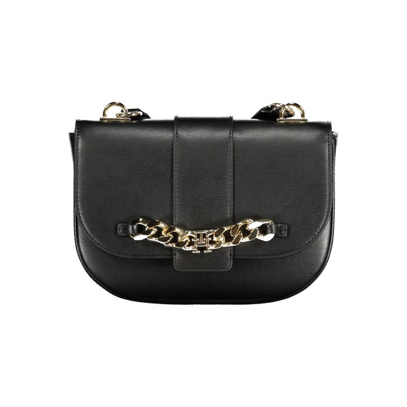 Tommy Hilfiger Black Polyethylene Handbag TO-27511 Tommy Hilfiger Black Polyethylene Handbag TO-27511