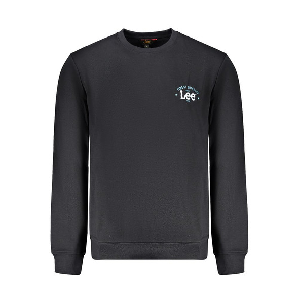 Lee Black Cotton Sweater Lee Black Cotton Sweater