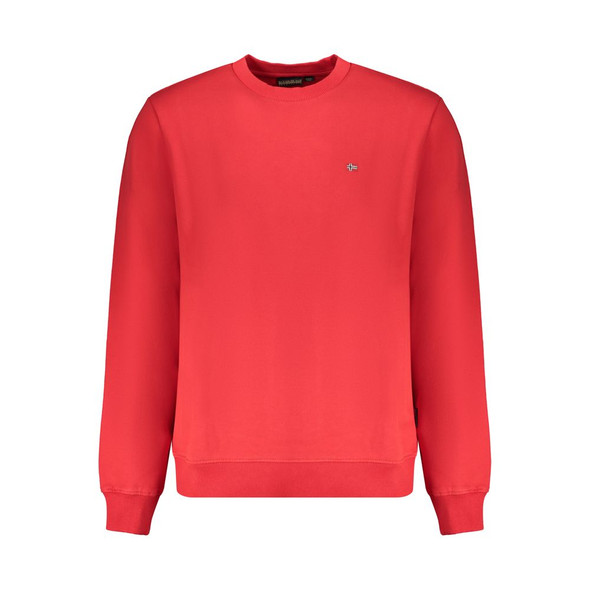 Napapijri Red Cotton Sweater Napapijri Red Cotton Sweater