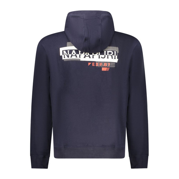Napapijri Blue Cotton Sweater NA-32138 Napapijri Blue Cotton Sweater NA-32138
