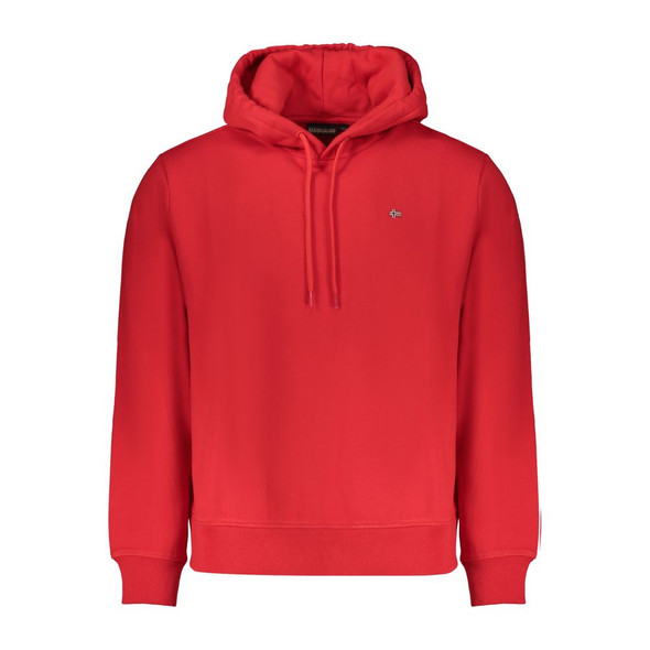 Napapijri Red Cotton Sweater NA-32145 Napapijri Red Cotton Sweater NA-32145