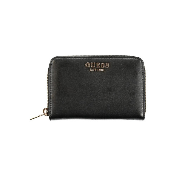 Guess Jeans Black Polyethylene Wallet GU-32204 Guess Jeans Black Polyethylene Wallet GU-32204