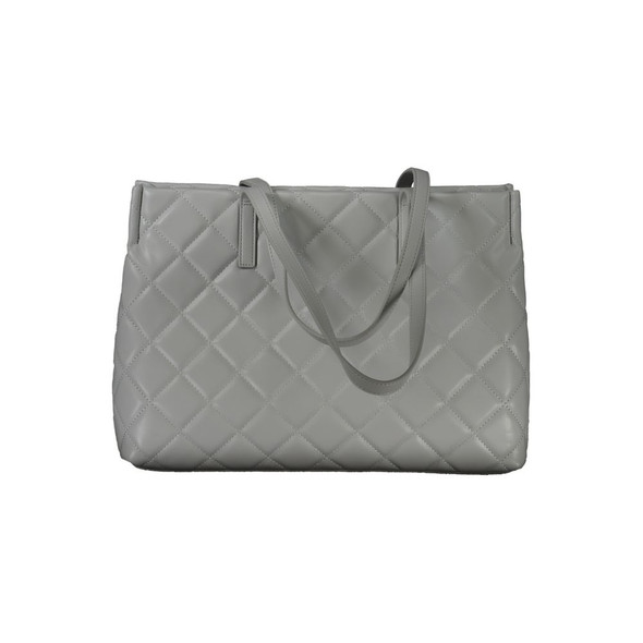 Mario Valentino Gray Polyethylene Handbag VA-32679 Mario Valentino Gray Polyethylene Handbag VA-32679
