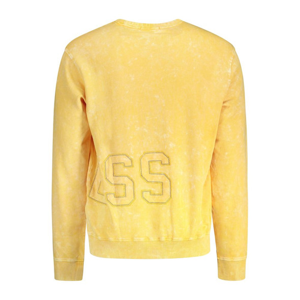 Guess Jeans Yellow Cotton Sweater Guess Jeans Yellow Cotton Sweater