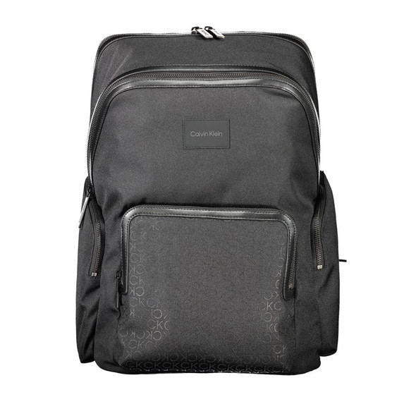 Calvin Klein Black Polyester Backpack CA-33639 Calvin Klein Black Polyester Backpack CA-33639