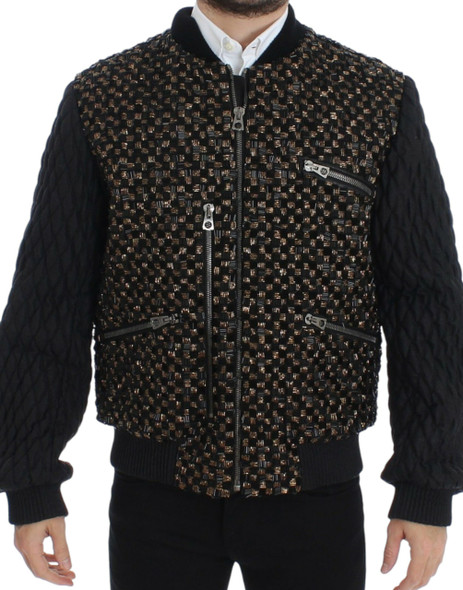 Black Sequined Goatskin Jacket Black Sequined Goatskin Jacket