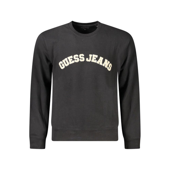 Guess Jeans Black Cotton Sweater GU-35095 Guess Jeans Black Cotton Sweater GU-35095